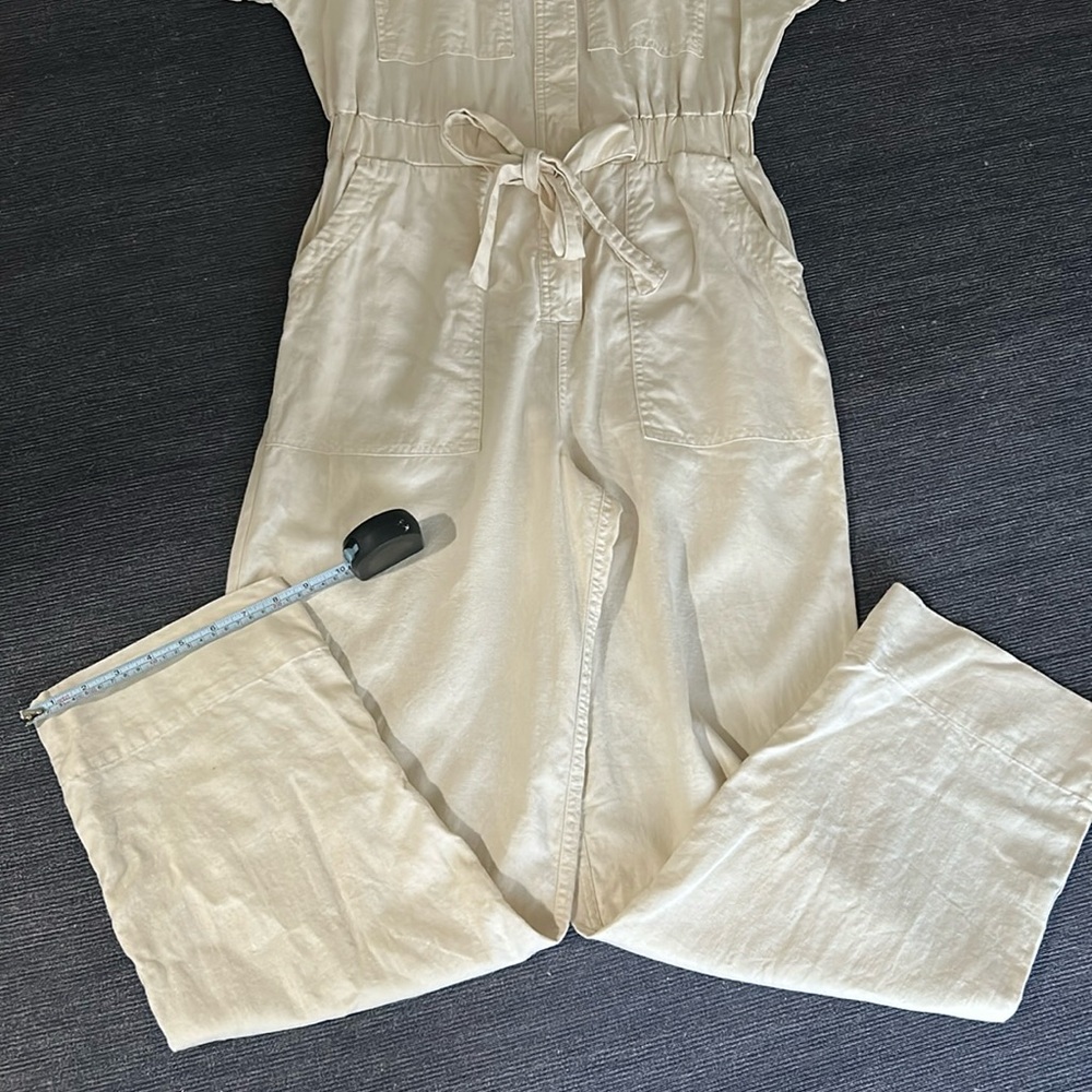 Wore Once! Universal Thread linen Boiler Suit Jumpsuit Size 6 - Picture 4 of 11
